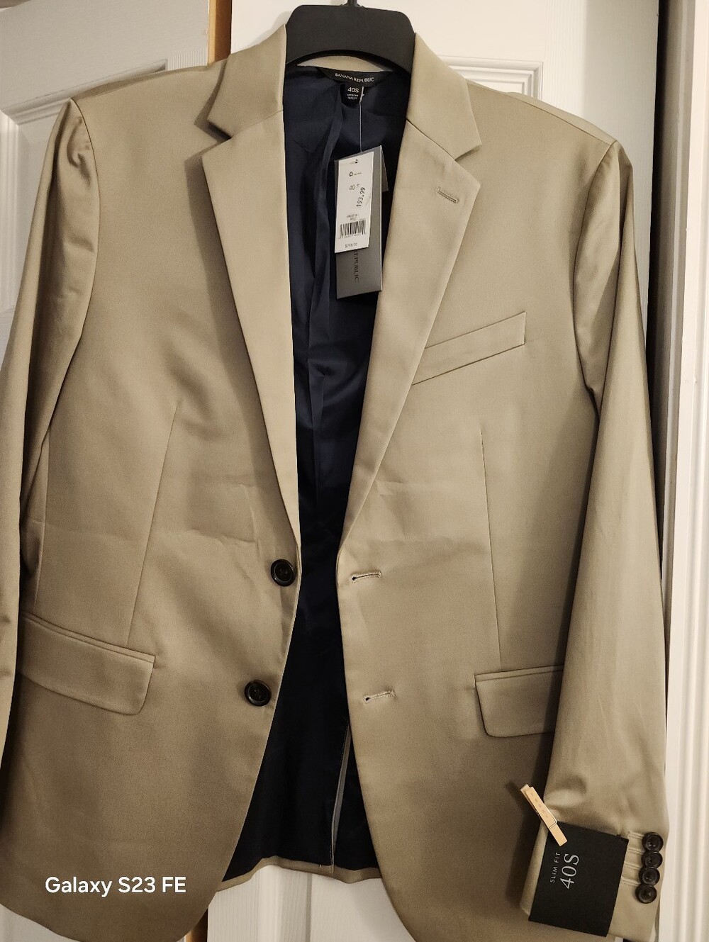 New Mens Banana Republic Khaki Jacket 40S